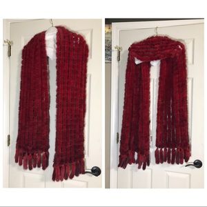 Bloomingdales mink scarf